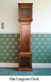 Oak Longcase Clock